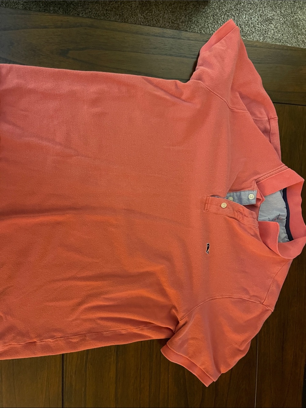 Vineyard Vines Men's Coral Button-Down Polo